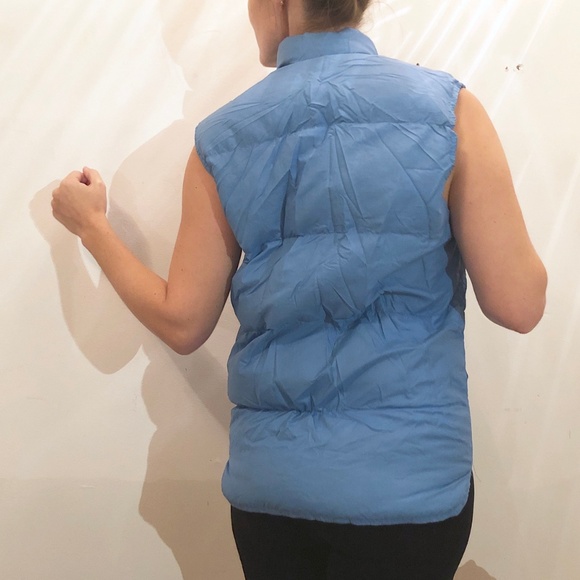Classic Vintage Unisex Puffy Snap-Front Down Vest - Picture 6 of 7